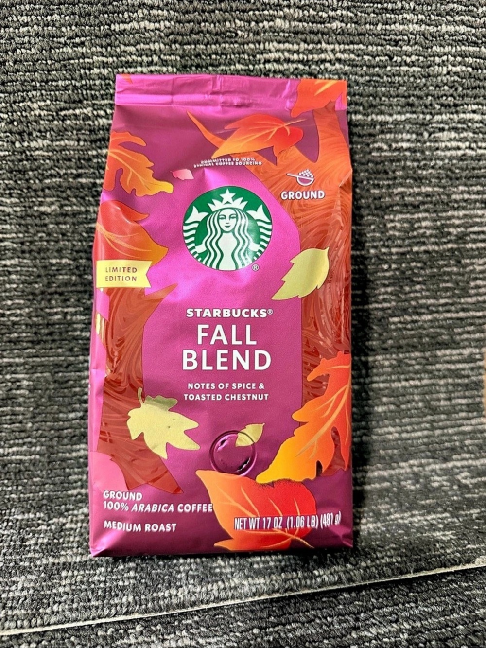 Starbucks Fall Blend Medium Roast Ground Coffee - Limited Edition!!